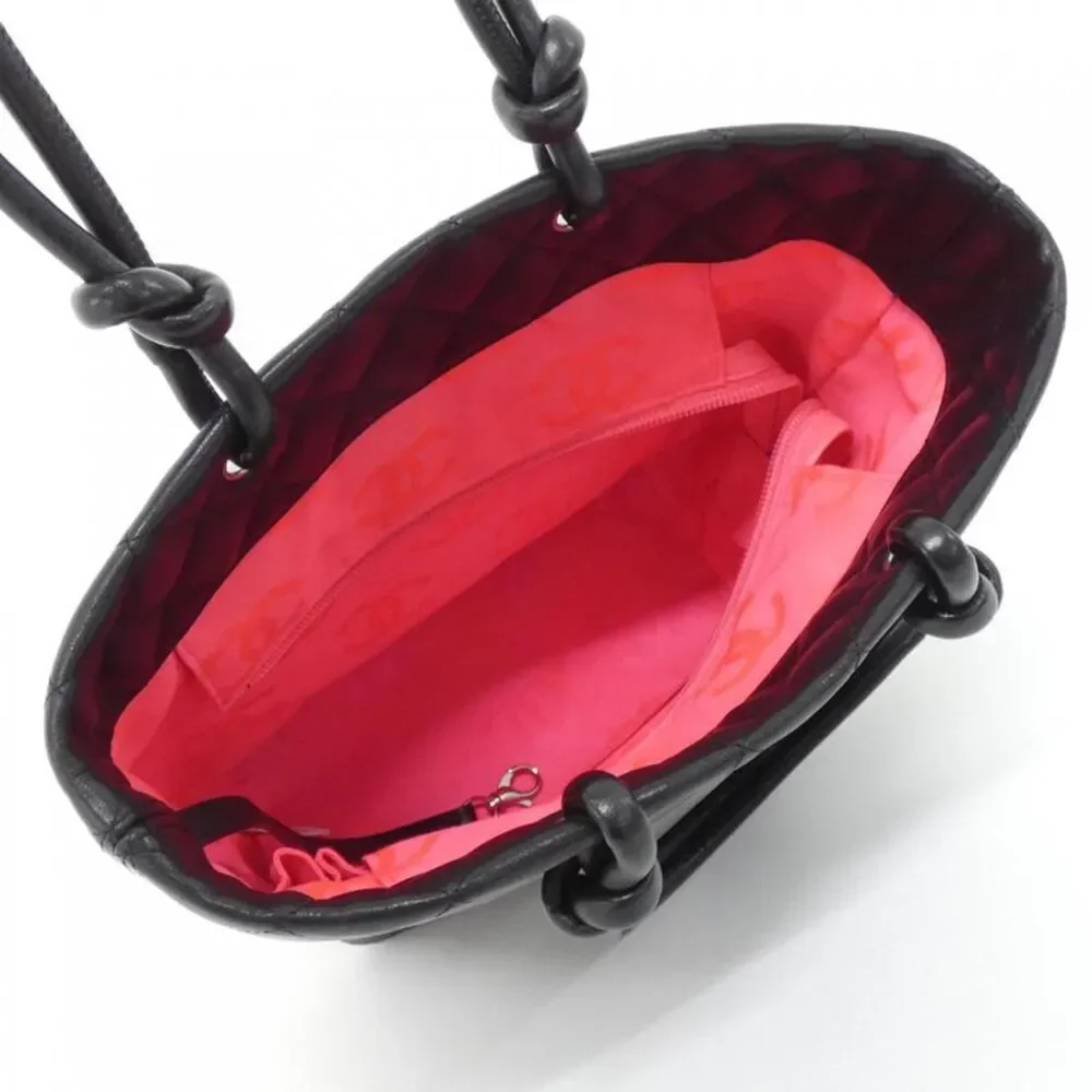 Chanel Cambon Line Calfskin Patent Leather Bag